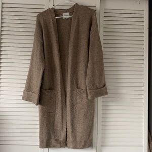 Tan Long Cardigan